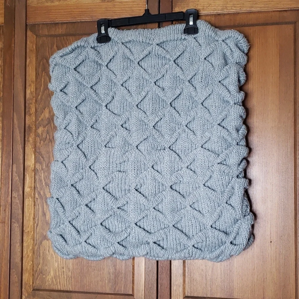 West Elm Sculpted Origami Sweater Knit Pillow Cover